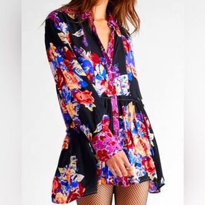 NWOT Free People Women's Brunch A Bunch Tunic Shirt